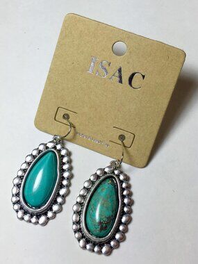 Natural Turquoise Earrings Isac Trading Co.